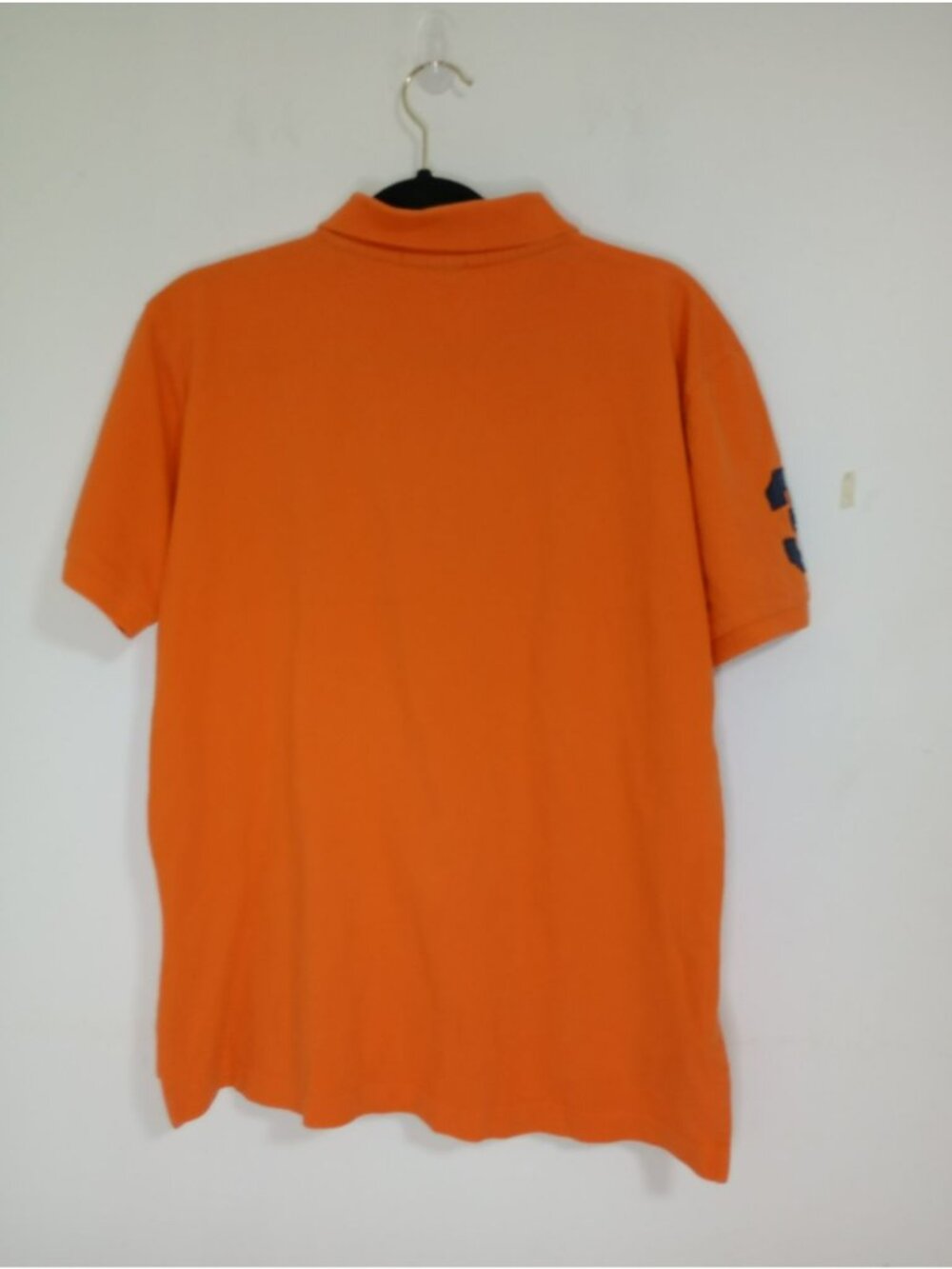 U.S. Polo Assn. Mens Orange Polo Shirt M Embroidered Logo Short Sleeve - Picture 10 of 10